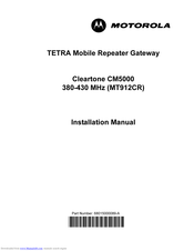 Motorola Cleartone CM5000 Installation Manual