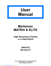 Foxjet Marksman MATRIX User Manual
