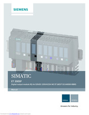 Siemens SIMATIC ET 200SP Manual