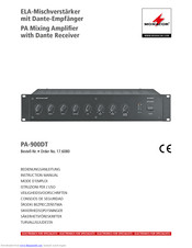 monacor PA-900DT Instruction Manual