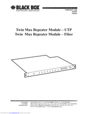Black Box Twin Mux Repeater Module - Fiber Manual