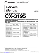 Pioneer CX-3195 Service Manual