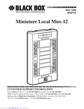 Black Box MX873A Manual