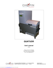 Chopin QUATUOR User Manual