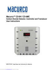 Macurco CD-6H User Instructions