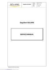 DeguDent SOLARIS Service Manual