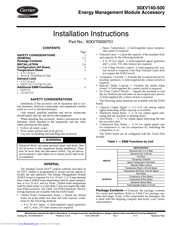 Carrier 30XV140-500 Installation Instructions Manual
