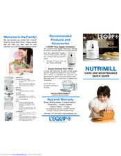 nutrimill instruction manual