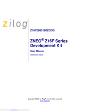 Zilog ZNEO Z16F Series User Manual