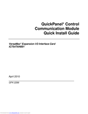 Ge VersaMax IC754TAN001 Quick Install Manual