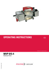 Pfeiffer Vacuum MVP 015-4 Operating Manual