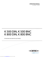wtw K 800 BNC Operating Manual