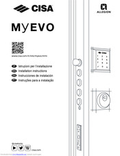 CISA MyEVO Installation Instructions Manual