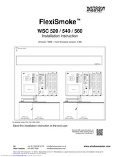 Window Master FlexiSmoke WSC 540 Installation Instructions Manual