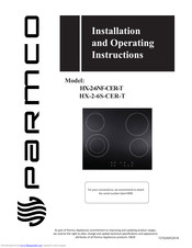 Parmco HX-2-6S-CER-T Installation And Operating Instructions Manual
