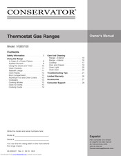 Conservator VGBS100 Owner's Manual