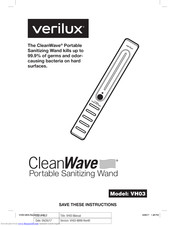 Verilux CleanWave Instructions For Use Manual