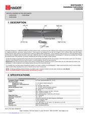 hager BODYGUARD-T Installation Instructions Manual
