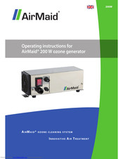 AirMaid 200 W Operating Instructions Manual