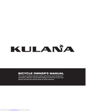 Pacific Cycle Kulana Owner's Manual