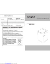 Whirlpool WVMD1208BHG Manual