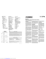 Omega DRG-SC-FR Instruction Sheet
