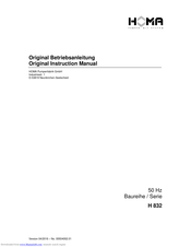 Homa H832-15/0,37W Original Instruction Manual