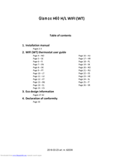 Glamox H60 L 06 Installation Manual