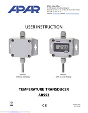 APAR AR553 User Instruction