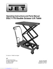 Jet DSLT-770 Operating Instructions And Parts Manual