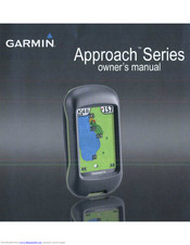 Garmin Approach G3 Owner's Manual