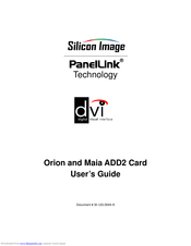 Silicon Image Orion User Manual