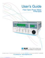 ILX Lightwave FPM-8200 User Manual