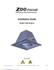 Zoo Fans IC20 Drop-In Installation Manuals