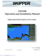 Skipper ESN100 Operation And Installation Manual