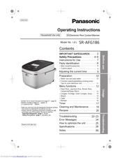 Panasonic SR-AFG186 Operating Instructions Manual