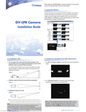 GeoVision GV-LPR Installation Manual