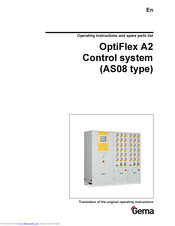 Gema OptiFlex A2 Operating Instructions And Spare Parts List