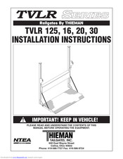THIEMAN TVLR 20 Installation Instructions Manual