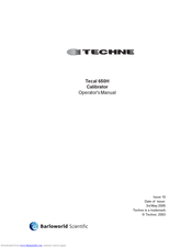 Techne Tecal 650H Operator's Manual