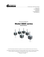 Geokon 8800-4-1A Instruction Manual