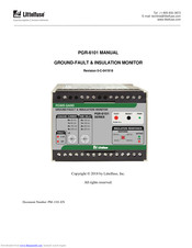 Littelfuse PGR-6101 Manual