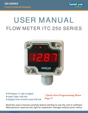 Level Pro ITC 250 SERIES User Manual