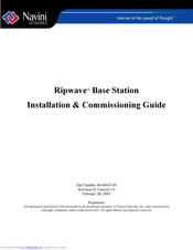 Navini ripwave Installation And Commissioning Manual