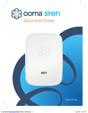 ooma Siren Quick Start Manual