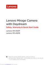 Lenovo Mirage Camera VR-4501F Quick Start Manual