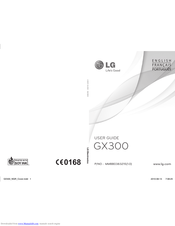 LG GX300 User Manual