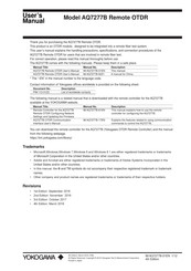 YOKOGAWA AQ7277B User Manual