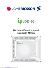 LG-Ericsson ipldk-60 Hardware Description And Installation Manual