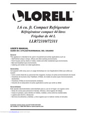 Lorell LLR72310 User Manual